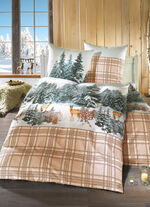 Fint linne set av 100% bomull BEIGE