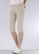 Bermudashorts i bekväm pull-on-stil BEIGE