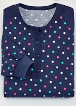 Tv&aring;pack nattlinnen, kn&auml;l&aring;nga med l&aring;ng knappsl&aring; 