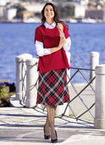 Kjol i chic A-linje R&Ouml;D SVART