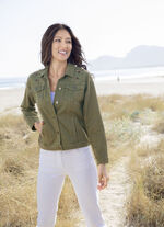Broderad jeansjacka, 