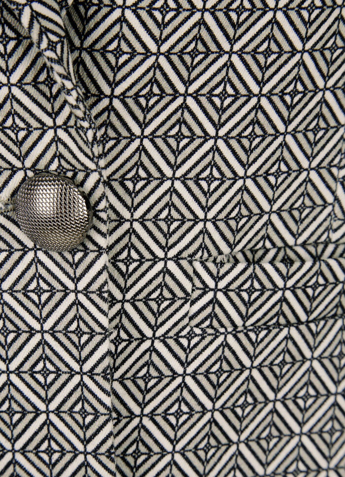 Kavaj med grafisk design 