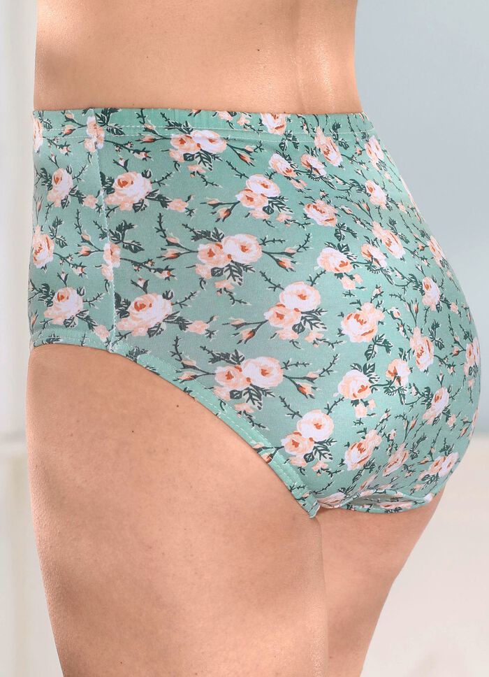 Fyrapack trosor med fin blommig design 