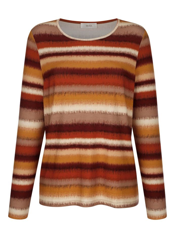 Skjorta med moderiktig randig design 