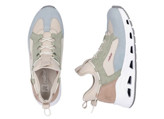 Rieker, snygga damst&ouml;vlar, vidd G, med uttagbar fotb&auml;dd 