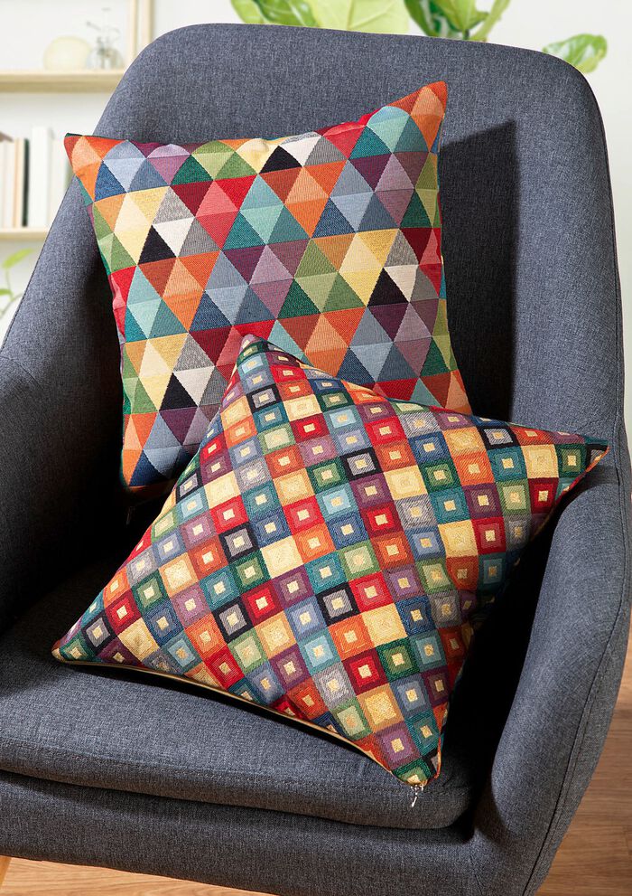 Färgglada örngott med dragkedja FÄRGRIK