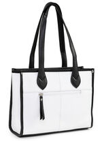 Laurina, väska, dam, gjord av läder WEISS-SCHWARZ