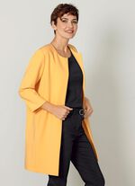 L&aring;ng kavaj med fickor GUL