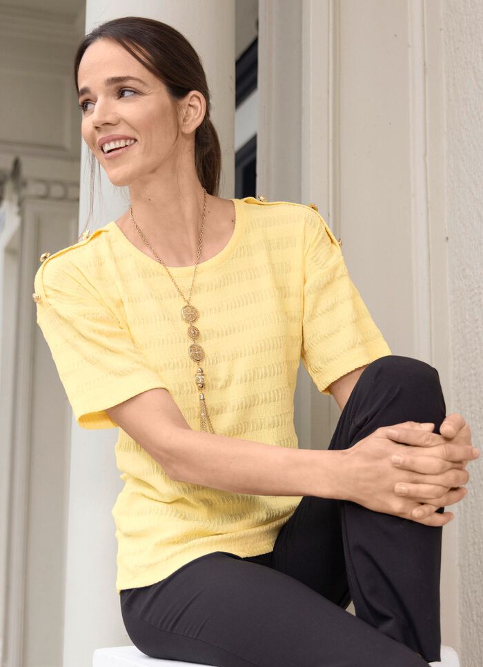 Skjorta med dekorativa knappar 