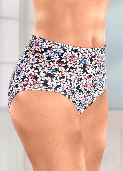 Paket med fyra trosor med en briljant f&auml;rgad blomdesign 