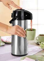 Pumpdriven termos i rostfritt st&aring;l 