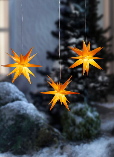 LED-stjärna, 3 delar, med timerfunktion 