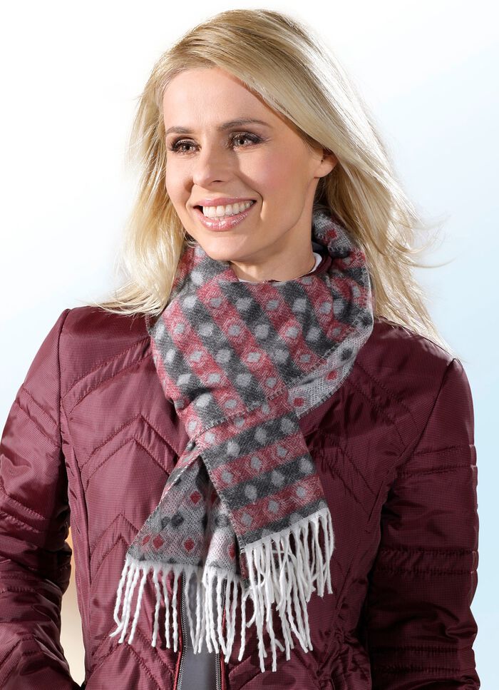 Halsduk med rutm&ouml;nster 