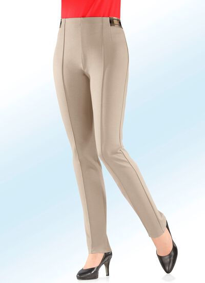 Byxor i bekv&auml;m slip-on-modell 