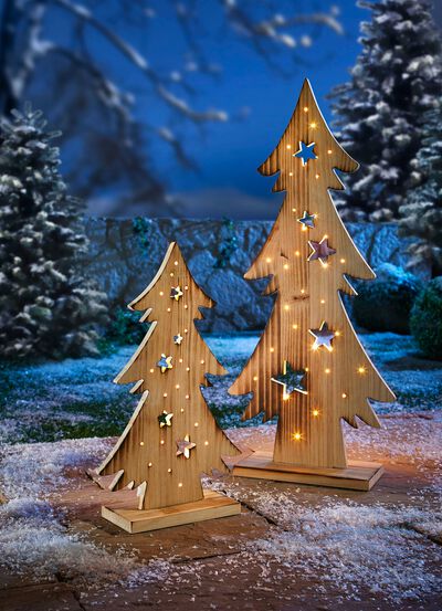 LED-gran gjord av furu 