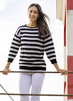 Pullover med sicksackdesign 