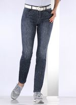 Powerstretch jeans SVART-VITT