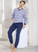 Pyjamas med V-ringning och muddar 