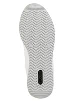 Remonte-sneakers med sn&ouml;rning och skimrande silverf&auml;rgad kontrastkant VIT