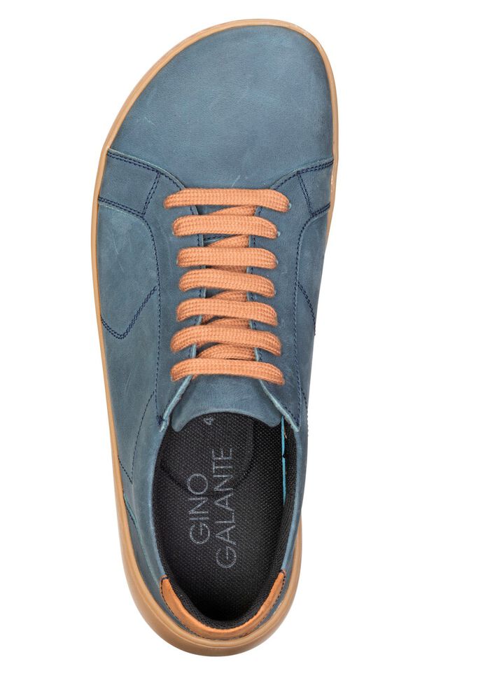 GINO GALANTE, bekv&auml;ma herrbarfotaskor, med uttagbar fotb&auml;dd JEANS