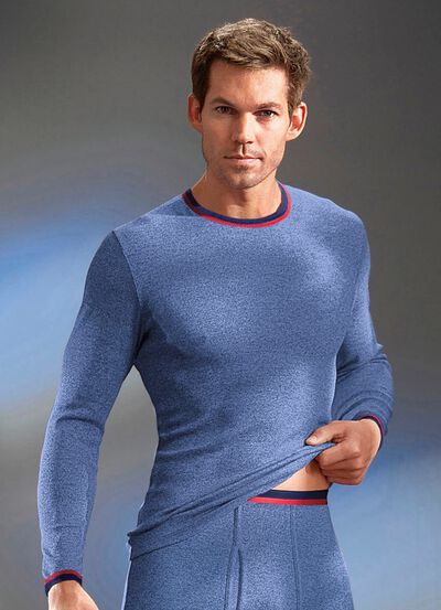 Permatherm tv&aring;pack l&aring;ng&auml;rmade pulloverjackor, vinterunderkl&auml;der 