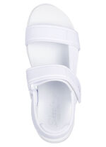 SKECHERS sandal tillverkad av stretchigt textilmaterial VIT