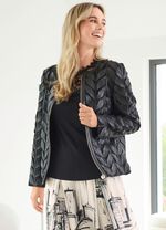 Kort l&auml;derjacka fr&aring;n STILSCHMIEDE 