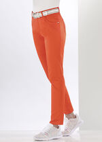 Byxor med placerade veck ORANGE