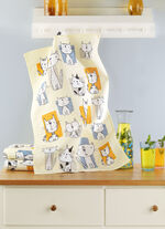 Set med 3 roliga katthanddukar 