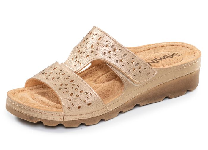 Tvilling, bekv&auml;ma dammulor, bredd G, med kardborrekn&auml;ppning ALTGOLD