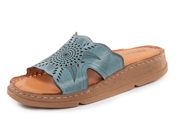 Tvillingmulor gjorda av nappal&auml;der med perforering JEANS