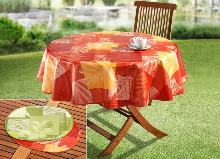 Vaxduksserie med f&auml;rgkoordinerad biasbindning JORD