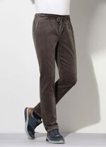 Manchesterbyxor med res&aring;r i midjan i 3 f&auml;rger OLIV