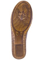 Gemini sandal med l&auml;derblomma JEANS