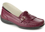 Loafers från ELENA EDEN chevreau-nappa med dekorslejf BORDEAUX