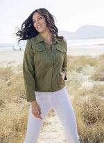 Broderad jeansjacka, 