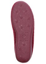 Laurina, varma damtofflor, med ny ull BORDEAUX