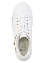 ELENA EDEN, snygga damsneakers, vidd G, uttagbar fotbädd WEISS
