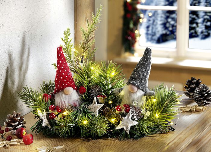 Upplyst arrangemang, batteridriven 