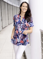 Skjorttunika med st&aring;krage 