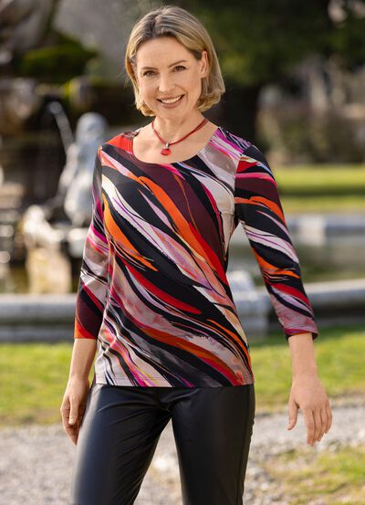 Skjorta med helt&auml;ckande tryck 