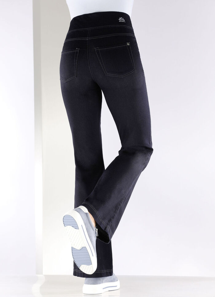 Yogajeans med utsvängda ankelvidder, 