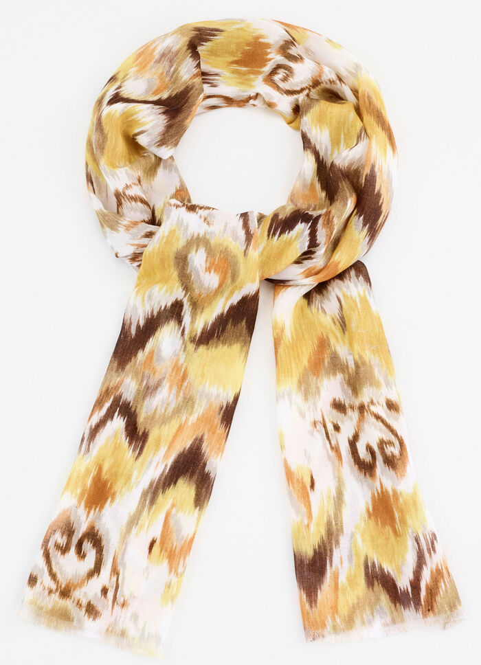 Scarf med fantasimönster 