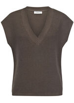 Tröja med nedsänkta axlar TAUPE