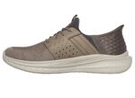 SKECHERS slip-on sko med gjuten slip-in h&auml;lplatta TAUPE-GR&Aring;