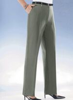 Komfortbyxor med elastiska midjeinlägg i 6 färger MOELLAD OLIV