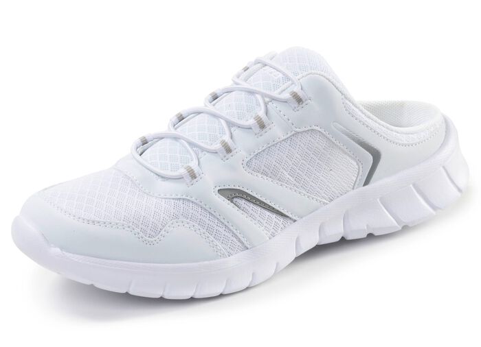 Sportig damsabot med uttagbar fotb&auml;dd WEISS