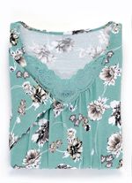 Tv&aring;pack vadl&aring;nga nattlinnen med broderad spets 