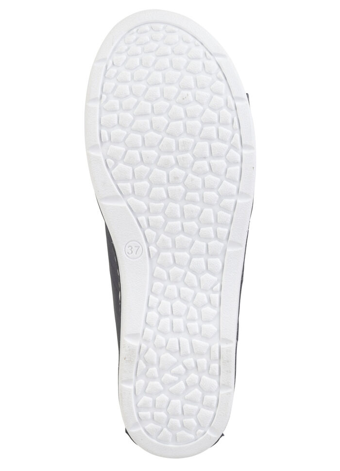 ELENA EDEN snörsko med skrynklig struktur och dekorativa sömmar MARIN