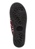 Tv&aring; paket tofflor tillverkade av sammetslena, mjuka, tryckta textilmaterial 